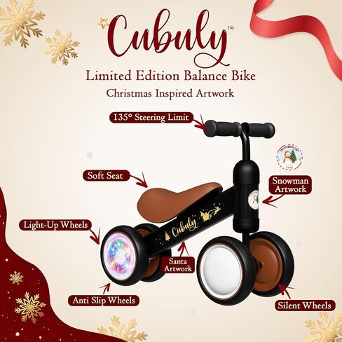 Baby Balance Bike for 1-3 Year – First Birthday Boy Girl Gifts 12-36 Month Mini Bike|Colorful Lighting Wheels|Ride on Toys |Toddler Balance Bike 1-3 Indoor/Outdoor Bike in Saudi Arabia