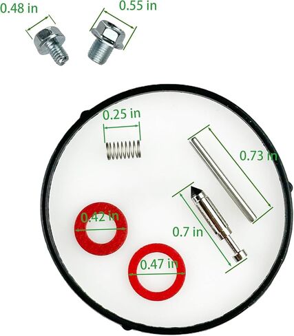 YAMAKATO Huayi Carburetor Float Bowl Kit Compatible with Honda GX120 GX160 GX200 Fuel Bowl Chamber Needle Gasket Seal Pin & Sealing Screw Washers Kits for Small Engines Pressure Washer in Saudi Arabia