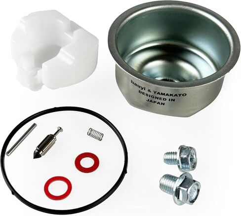 YAMAKATO Huayi Carburetor Float Bowl Kit Compatible with Honda GX120 GX160 GX200 Fuel Bowl Chamber Needle Gasket Seal Pin & Sealing Screw Washers Kits for Small Engines Pressure Washer in Saudi Arabia