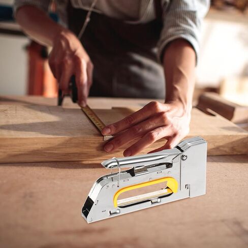 VILLCASE Manual Upholstery Stapler Tool with Safety Lock Compatible with U-Shaped Staples for Wood Fabric and Furniture DIY Projects Precision Staple Gun for Home Improvement and Crafting in Saudi Arabia
