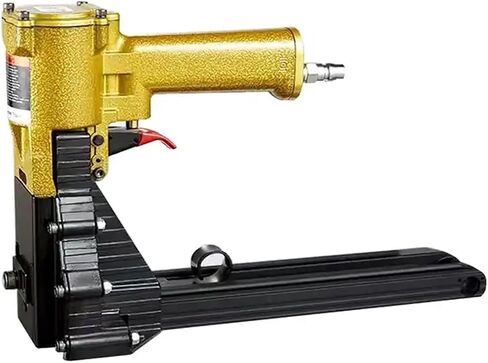 Pneumatic Carton Closing Stapler, 34.7mm(1 3/8") Corrugated Carton Staple Gun, Customizable Nail Length & Depth Adjustment for Secure Carton Sealing and Box Assembly in Saudi Arabia