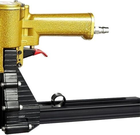 Pneumatic Carton Closing Stapler, 34.7mm(1 3/8") Corrugated Carton Staple Gun, Customizable Nail Length & Depth Adjustment for Secure Carton Sealing and Box Assembly in Saudi Arabia