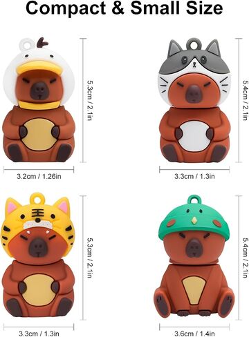 16GB USB Flash Drive 5 Pcs Halloween Pattern, BorlterClamp Memory Stick Thumb Drive, for Family and Friends in Kuwait