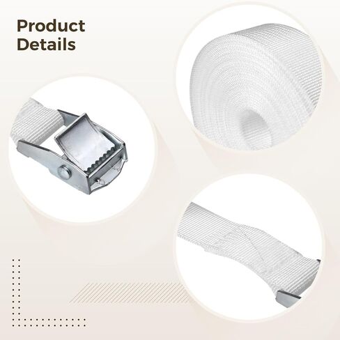 Homaisson 33 Ft Twin Bed Extender Strap, Adjustable PP Binding for Connecting Mattresses, Twin Mattress Connector, White with Robust Alloy Buckle, 1.5 in Width, King Daybed Converter in Saudi Arabia