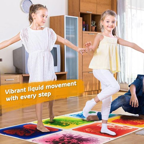 بلاط الأرضيات الحسية مقاس 12 × 12 بوصة من WOWSTAR، 6 بلاط حسي، بلاط الأرضيات السائل، بلاط الحمم البركانية in Kuwait
