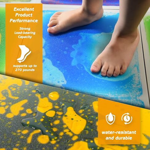 بلاط الأرضيات الحسية مقاس 12 × 12 بوصة من WOWSTAR، 6 بلاط حسي، بلاط الأرضيات السائل، بلاط الحمم البركانية in Kuwait