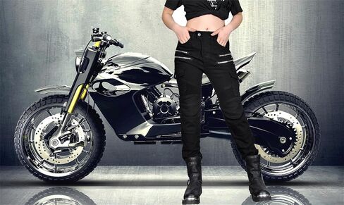 Motorcycle Pants for Women with Armored, Motorcycle Riding Protective Pants, Motorcycle Jeans for Womens in Kuwait