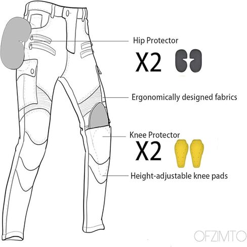 Motorcycle Pants for Women with Armored, Motorcycle Riding Protective Pants, Motorcycle Jeans for Womens in Kuwait