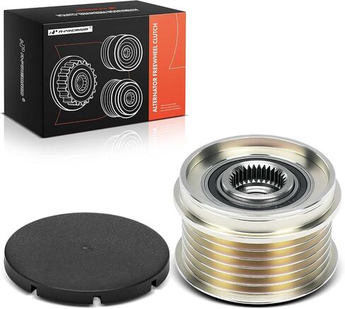 A-Premium Alternator Freewheel Clutch Pulley Compatible with Porsche 911 2000-2009 2011, Boxster 2000-2008, Cayman 2006-2008, 2.7L 3.2L 3.4L 3.6L 3.8L, 6 Grooves Clockwise in Saudi Arabia