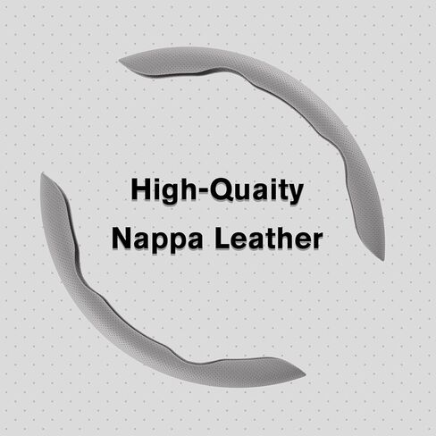 Amiss Car Nappa Leather Steering Wheel Cover, Segmented Steering Wheel Protector, Universal 99% Car Wheel Cover Protector (Pink) in Kuwait