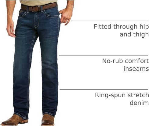 ARIAT Men's M5 Stretch Remming Stackable Straight Leg Jean in Saudi Arabia
