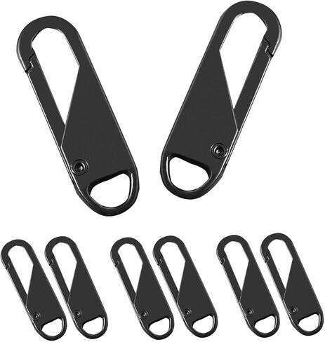 6 PCS Replacement Metal Zipper Heads - Universal Detachable Zipper Solution, Easy Luggage Repair, Clothes Accessories, Mixed Color, Reusable, Durable in Saudi Arabia