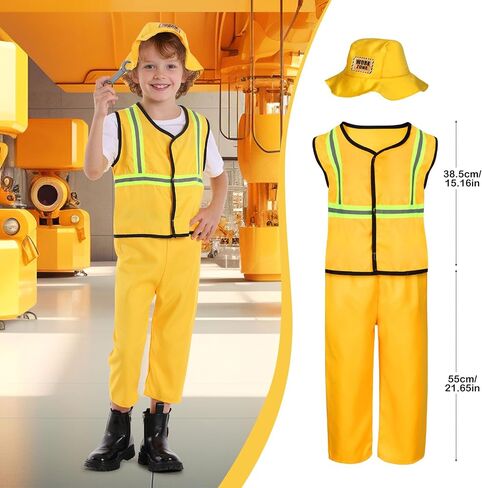 Toddler Dress Up Clothes Kids Boys Costumes for Play 5 Sets Includes Astronaut Doctor Firefighter Construction Police Kids Toddlers Boys Halloween Costumes Birthday Gifts for Age 3 4 5 Year Old in Saudi Arabia