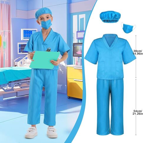 Toddler Dress Up Clothes Kids Boys Costumes for Play 5 Sets Includes Astronaut Doctor Firefighter Construction Police Kids Toddlers Boys Halloween Costumes Birthday Gifts for Age 3 4 5 Year Old in Saudi Arabia