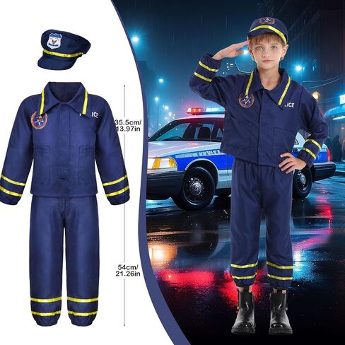 Toddler Dress Up Clothes Kids Boys Costumes for Play 5 Sets Includes Astronaut Doctor Firefighter Construction Police Kids Toddlers Boys Halloween Costumes Birthday Gifts for Age 3 4 5 Year Old in Saudi Arabia