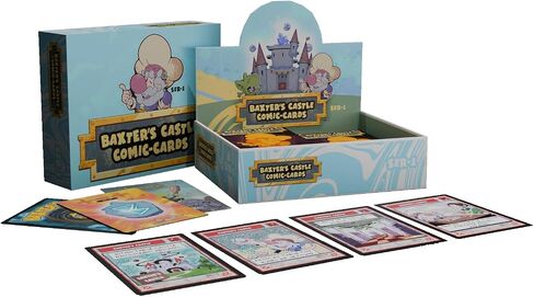 Baxter's Castle Comic Cards, Booster Box Includes 12 Packs Kids Trading Cards | Serialized Hits, Signatures and Alternate Art Inserts | Perfect for TCG Enthusiast and Collectors in Saudi Arabia