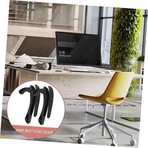 2Pcs Household Armrests Replacement for Office and Computer Chairs Professional Chair Armrest Parts with Contoured Grip Fit for Task Gaming and Desk Seating in Saudi Arabia