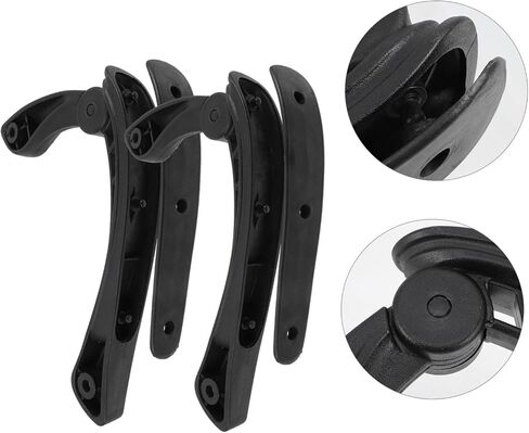 2Pcs Household Armrests Replacement for Office and Computer Chairs Professional Chair Armrest Parts with Contoured Grip Fit for Task Gaming and Desk Seating in Saudi Arabia