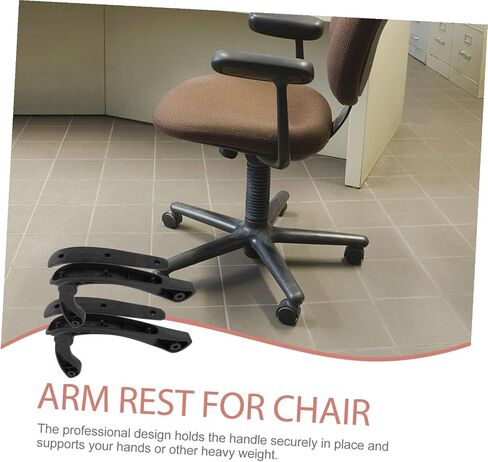 2Pcs Household Armrests Replacement for Office and Computer Chairs Professional Chair Armrest Parts with Contoured Grip Fit for Task Gaming and Desk Seating in Saudi Arabia