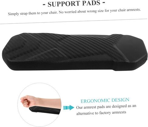 2Pcs Office Chair Armrest Replacement Pads Soft Arm Covers for Office Gaming Wheelchair Support Pads for Pregnant Women Elderly Injury Support (2 Pieces) in Saudi Arabia