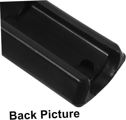 Office Chair Armrest Replacement Pads Black Plastic Arm Covers with Round Tube Design for Comfortable Support Easy to Install Armrest Cushions for Computer and Office Chairs in Saudi Arabia