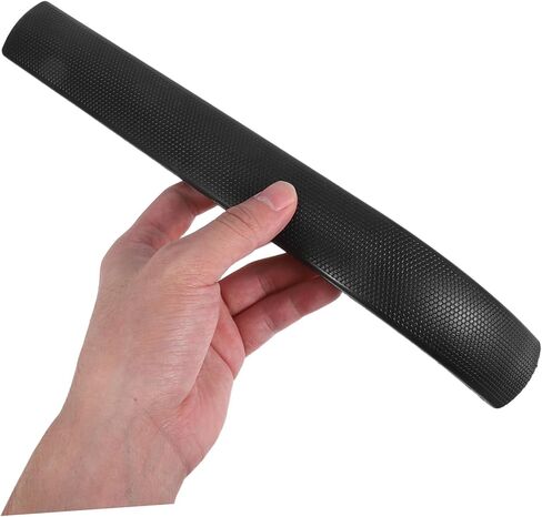 Office Chair Armrest Replacement Pads Black Plastic Arm Covers with Round Tube Design for Comfortable Support Easy to Install Armrest Cushions for Computer and Office Chairs in Saudi Arabia