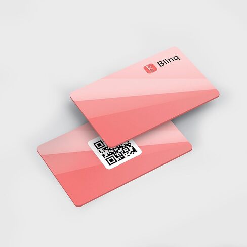 بطاقة الأعمال الرقمية Blinq - بطاقة NFC - مشاركة فورية عبر Tap - متوافقة مع iPhone وAndroid (أسود) in Kuwait