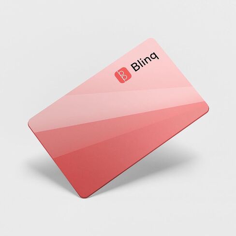 بطاقة الأعمال الرقمية Blinq - بطاقة NFC - مشاركة فورية عبر Tap - متوافقة مع iPhone وAndroid (أسود) in Kuwait