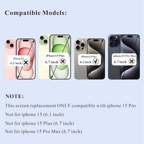 استبدال شاشة ZTR لهاتف iPhone 11 Pro، واستبدال شاشة LCD مقاس 5.8 بوصة ومحول رقمي يعمل باللمس مجموعة كاملة مع مجموعة أدوات إصلاح وشريط مقاوم للماء وواقي شاشة (للطراز A2111، A2223، A2221) in Saudi Arabia
