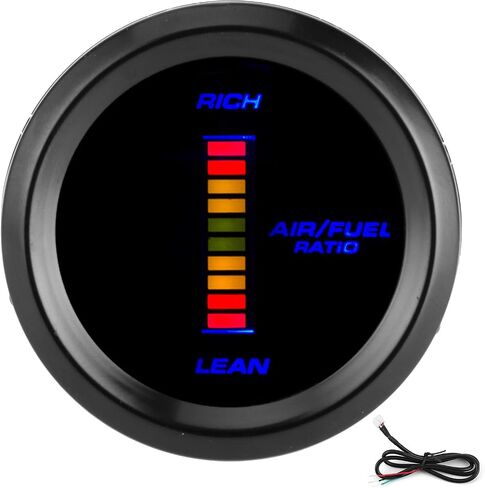 Generic Air Fuel Ratio Gauge Kit, Air Fuel Ratio Sensor with Power Cord Plastic Afr Gauge Wideband Kit for Car, Generic3fa80pikb9 in Saudi Arabia