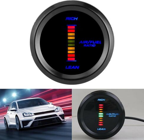 Generic Air Fuel Ratio Gauge Kit, Air Fuel Ratio Sensor with Power Cord Plastic Afr Gauge Wideband Kit for Car, Generic3fa80pikb9 in Saudi Arabia