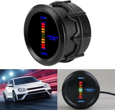 Generic Air Fuel Ratio Gauge Kit, Air Fuel Ratio Sensor with Power Cord Plastic Afr Gauge Wideband Kit for Car, Generic3fa80pikb9 in Saudi Arabia