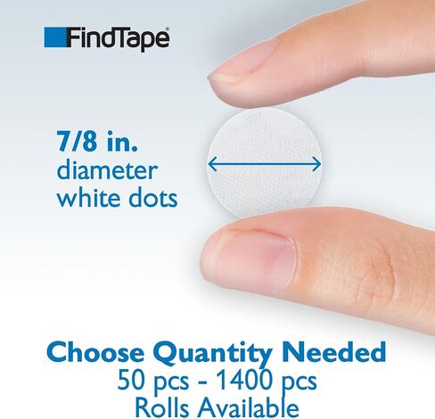 Adhesive-Backed Loop-Side Only Coins/Dots (HL74-C): 5/8 in. diameter dots [60 per roll] loop-side only (White) [60 coins/roll] in Saudi Arabia