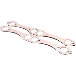 2 pcs/set SHLPDFM Reusable SBC Oval Port Copper Header Exhaust Gaskets Fits for all SB Chevy 283 327 350 383 400 engines in Kuwait