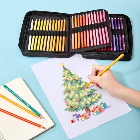 72 Premium Colored Pencils for Adult Coloring, Artist Soft Series Lead Cores with Vibrant Colors, Professional Oil Based Colored Pencils, Gift Box in Saudi Arabia