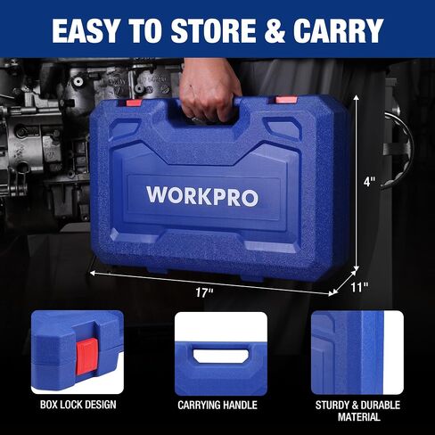 مجموعة ساحبة المطرقة المنزلقة ذات 9 اتجاهات من WORKPRO، أداة إزالة محور العجلة المكونة من 27 قطعة، للمحور الأمامي والمحور الخلفي، مجموعة ساحبة تحمل شديدة التحمل مع صندوق حمل in Kuwait