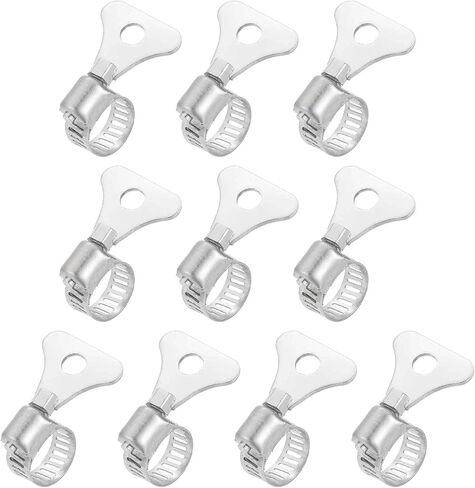 HARFINGTON 4pcs Hose Clamp 0.7"-1.1" (19-29mm) Adjustable 304 Stainless Steel Worm Gear Hose Clamps Assortment Kit for Plumbing Dryer Vent Automotive Dust Collector in Saudi Arabia
