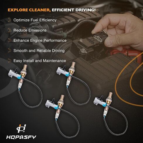 HQPASFY O2 Oxygen Sensor Upstream 234-4668 Compatible with Cadillac Escalade Chevrolet Avalanche Silverado Suburban GMC Sierra Yukon Buick Pontiac & More O2 Sensor Replaces# 15284 2Pcs in Saudi Arabia