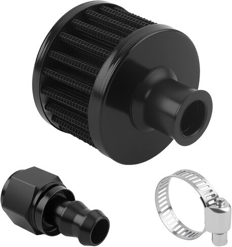 12mm Fuel Cell Vent Filter with 8AN (3/4-16) Female Fitting,High Efficiency Fuel Tank Breather/Vent Filter for Engine Fuels System,Universal Engine Vents Filters Car Accessories in Saudi Arabia