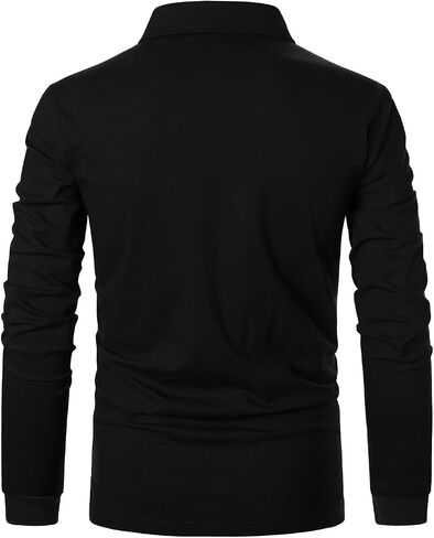 STTLZMC Men's Polo Shirt Long Sleeve Fashion Diagonal Strips Collar Classic Casual T-Shirt in Saudi Arabia
