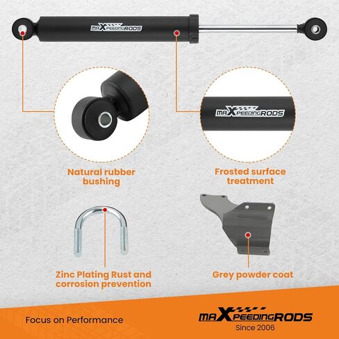 مثبتات التوجيه المزدوجة من maxpeedingrods لسيارة دودج رام 2500 3500 2013-2024 4WD 4x4، لرفع التعليق الأمامي 2.5 بوصة أو أكثر in Saudi Arabia