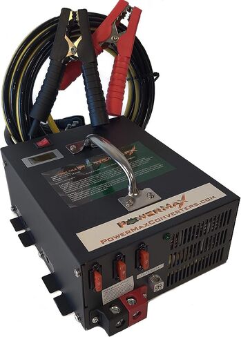 PowerMax PMBC Series Battery Maintainer Charger for Diagnostics, ADAS Calibration, Reflash and Programming | 13-16.5Vdc | On/Off Switch I Voltage Display | Handle | 15' Cable Set (100 Amp) in Saudi Arabia