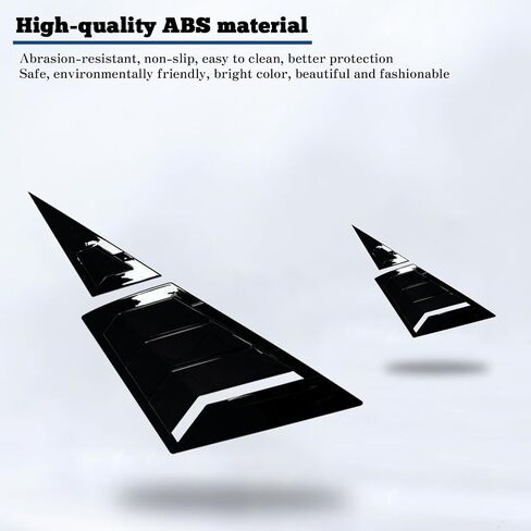 Kurtz Front Side Window Louvers for 9th Gen Honda Civic Sedan 2012 2013 2014 2015 Triangular Window Glass Blinds Air Vent Scoop Shades Cover Blinds Trim Sport Accessories ABS Bright Black 2PCS in Saudi Arabia