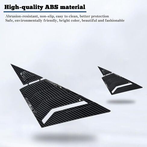 Kurtz Front Side Window Louvers for 9th Gen Honda Civic Sedan 2012 2013 2014 2015 Triangular Window Glass Blinds Air Vent Scoop Shades Cover Blinds Trim Sport Accessories ABS Bright Black 2PCS in Saudi Arabia