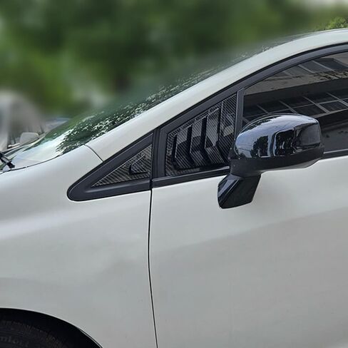 Kurtz Front Side Window Louvers for 9th Gen Honda Civic Sedan 2012 2013 2014 2015 Triangular Window Glass Blinds Air Vent Scoop Shades Cover Blinds Trim Sport Accessories ABS Bright Black 2PCS in Saudi Arabia