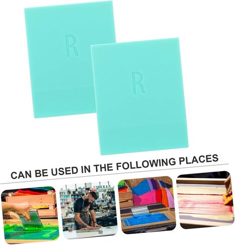 Veemoon 2pcs Screen Printing Squeegee Ink Scraper for Graphic Textile Applications Hand Printing and Machine Use Cost Practical Design in Saudi Arabia