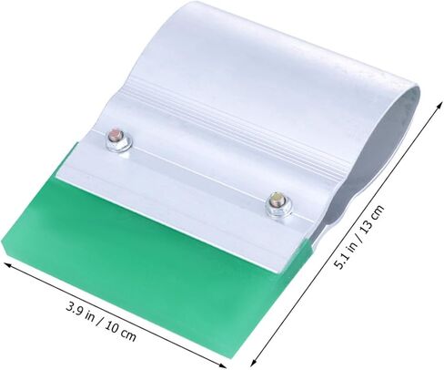 Wear Resistant Rubber Squeegee with Aluminum Handle for Silk Screen Printing Durable DIY Rubber Scraper Tool for Textile and Graphic Applications Molded High Pressure Random Color in Saudi Arabia