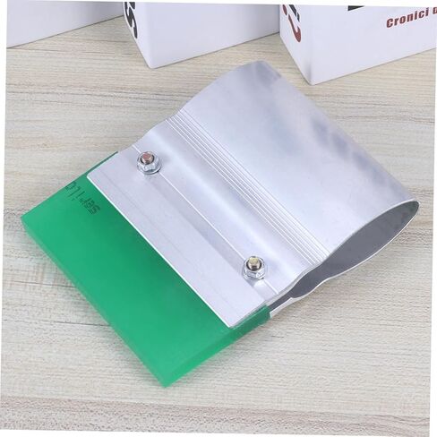 Wear Resistant Rubber Squeegee with Aluminum Handle for Silk Screen Printing Durable DIY Rubber Scraper Tool for Textile and Graphic Applications Molded High Pressure Random Color in Saudi Arabia