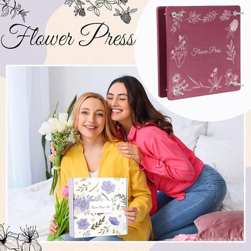 Hoolerry Extra Large Flower Press Kit 11" x 11" Wooden Floral Presser 10 Layers Wedding Bouquet Preservation Kit Dried Flower Art for Bookmark Floral Drying Gift(Olive) in Saudi Arabia