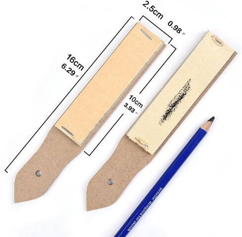 Sandpaper Sharpener - 2 Pieces Sketch Sandpaper Pencil Sharpener Lead Pointer Art Drawing Tool for Adults, Teens, Artists in Saudi Arabia